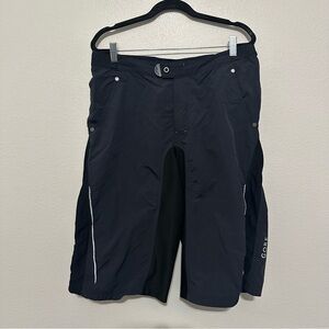 Gore bike wear men’s countdown shorts black red mesh breathable size L large